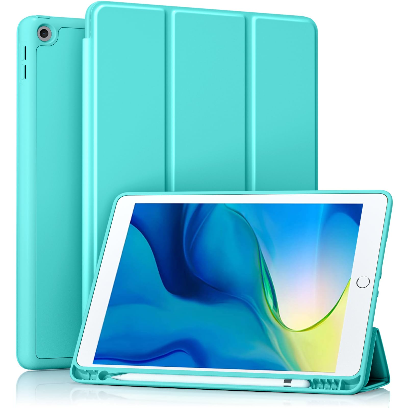 Akkerds for iPad 9th/8th/7th Generation Case 10.2 Inch, Sky Blue — Amazon image 19