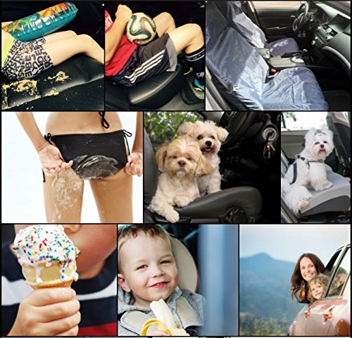 Car Seat Protector, Full Set Auto Seat Covers (2 Front Covers And 1 Rear Cover), From Water, Sand, Dirt, Drink And Food Stains #TOP3