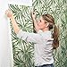 York Wallcoverings Tropics Bali Leaves Removable Wallpaper, White/Green