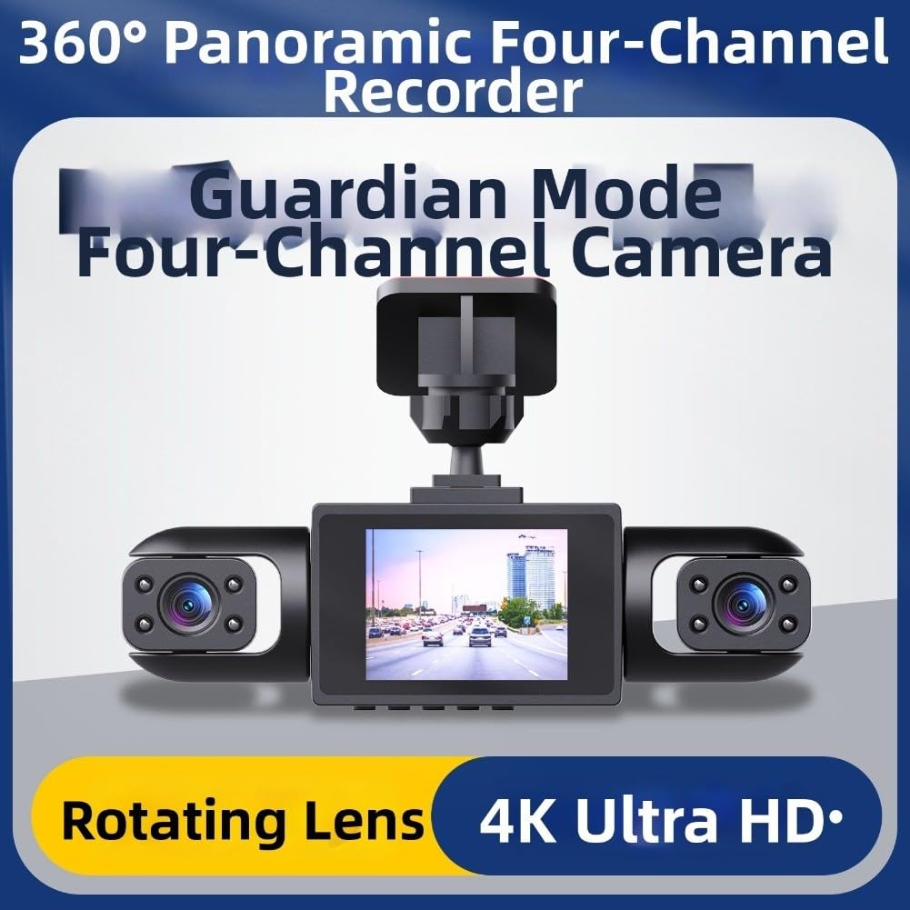Kamera samochodowa 4K UHD 360 View Driving Recorder Lens Video