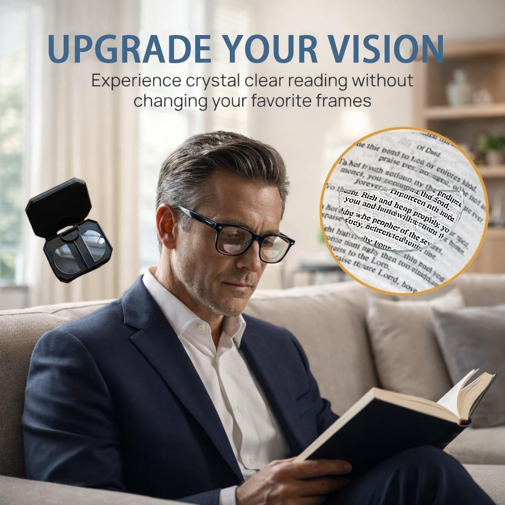 Stick On Bifocals for Sunglasses and Safety Glasses, Repositionable, No Water Bifocal Inserts