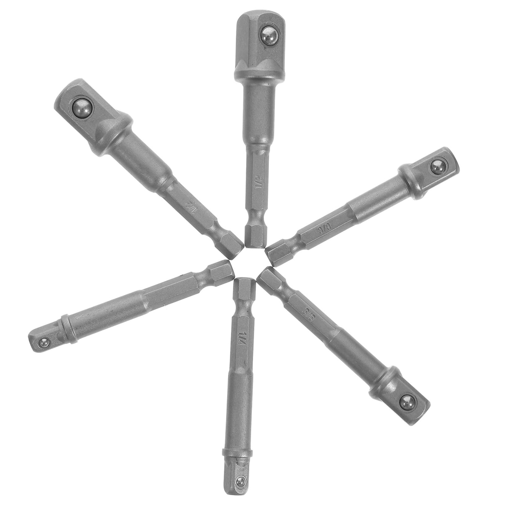 Mipcase 5 Set Adattatori Per Bussole Da Trapano in Acciaio Include Adattatori Robusti E Facili Da Installare Per Uso Industriale E Meccanico 6 Pezzi*5
