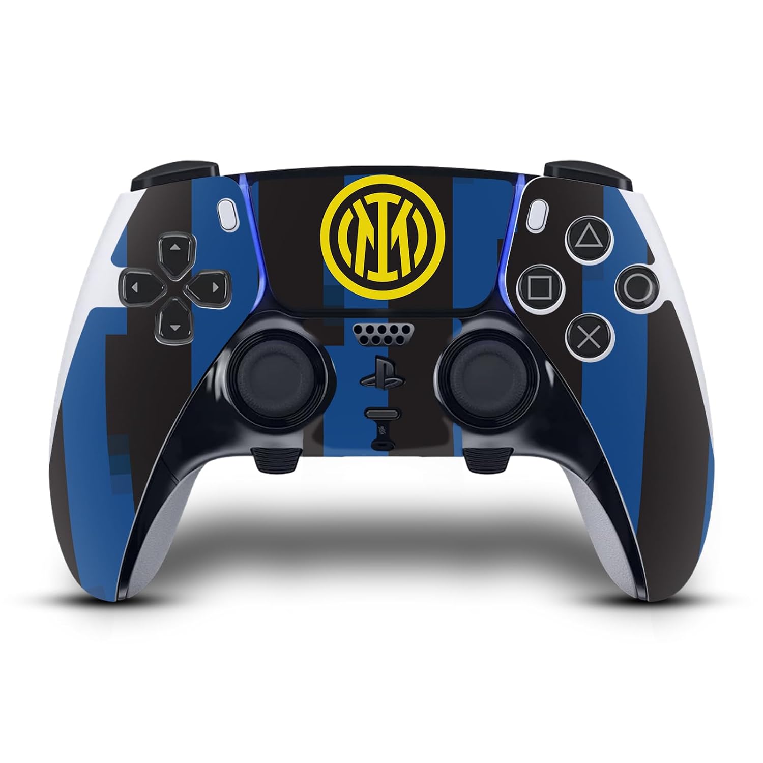 Head Case Designs Officially Licensed Inter Milan Away 2023/24 Crest Kit Vinyl Sticker Gaming Skin Decal Cover Compatible With Sony PlayStation 5 PS5 DualSense Edge Controller