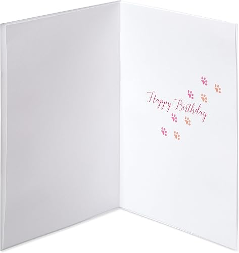 Miniatura 2 de Papyrus Tarjeta de cumpleaños con diseño de gato en blanco, diseñada por Bella Pilar (Cat & Flowers)