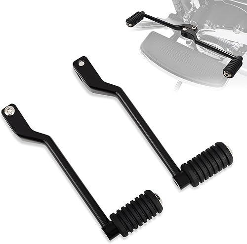 WOWTK Palancas delanteras y traseras con clavijas de cambio, clavijas de cambio de talón/punta para Harley 1986-2017 FL Softail, Touring Road King