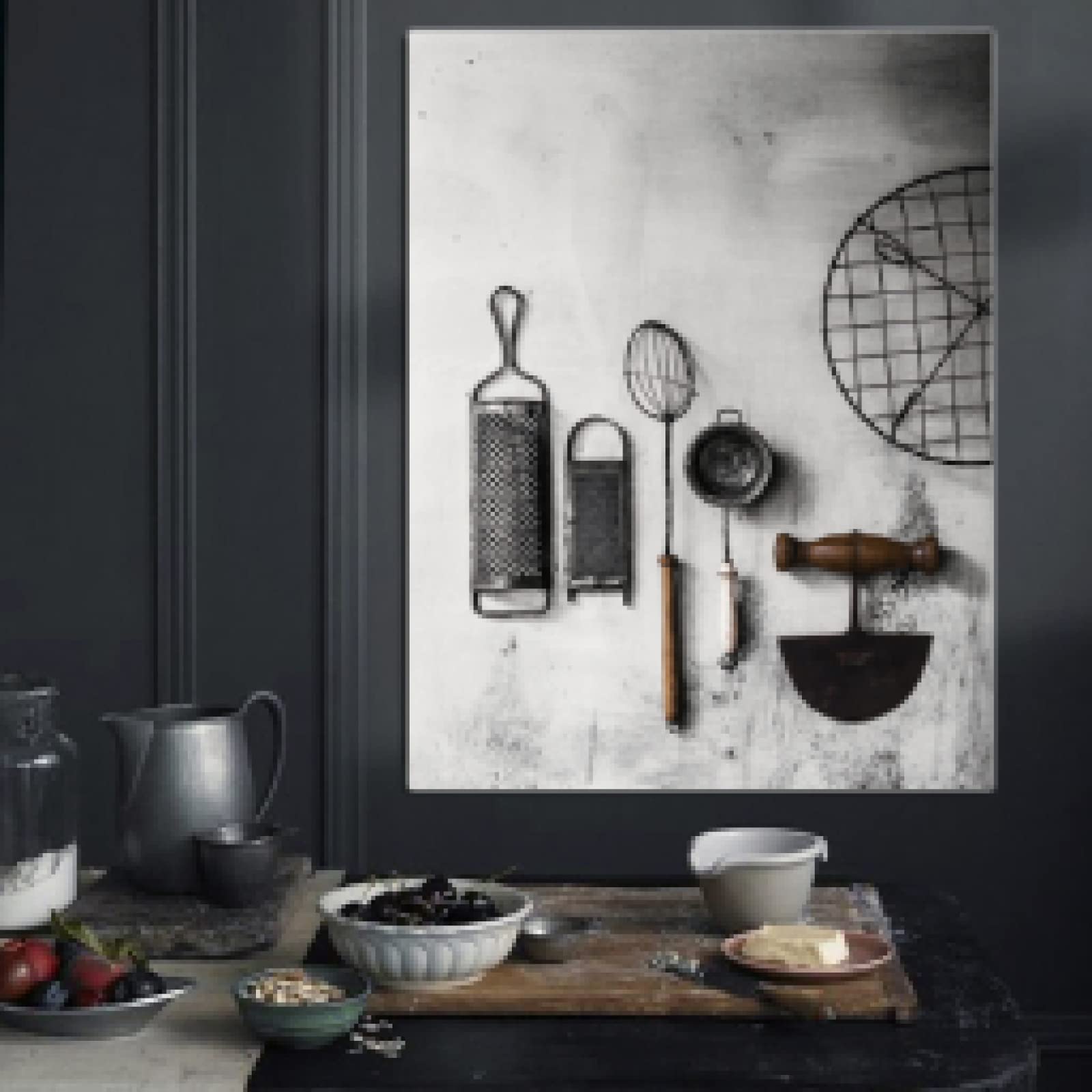 Affiches ustensiles cuisine pour raviver un mur blanc vide - 8