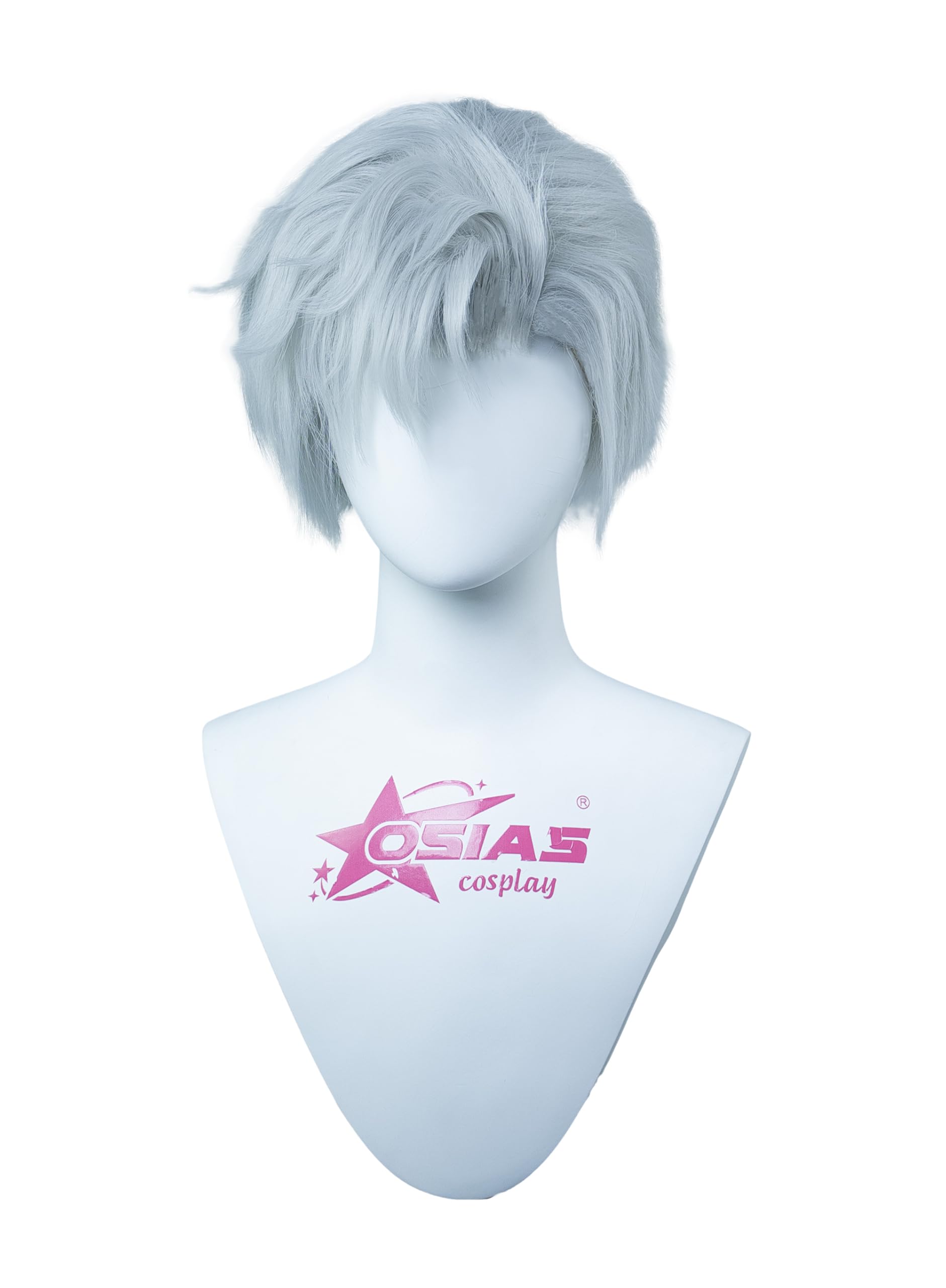 OSIAS Sylus Wig Short White Synthetic Heat Resistant Hair