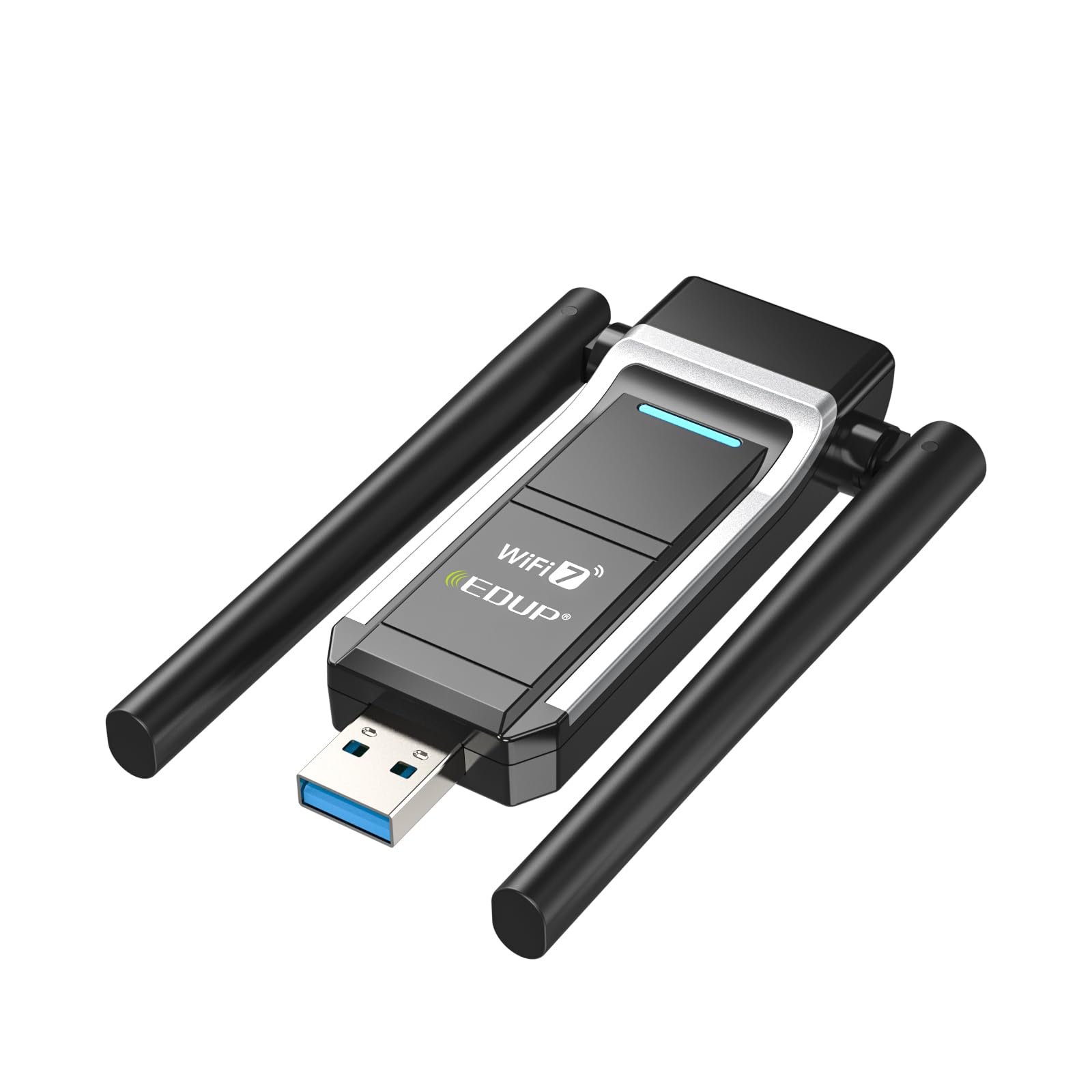EDUP USB WiFi 7 Adapter BE6500 Wireless Network Card IEEE 802.11be Tri-Band 6GHz/5GHz/2.4GHz for Desktop PC Laptop, Wireless Netword Card for Gaming, Compatible with Windows 11/10-picture-11