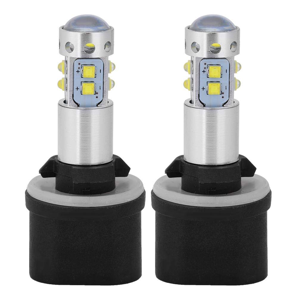 EBTOOLS pour 885 50w Bulbs LED Ampoules LED de Voiture, 880 899 6000K Blanc 50W Ampoules de Phare à LED