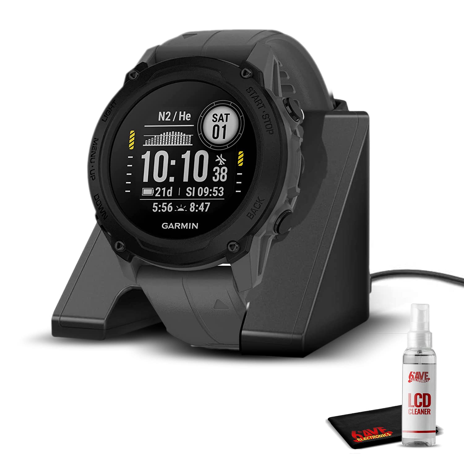 Descent G1 Rugged Dive Computer with Solar Charging Capabilities, Multiple Dive Modes, Activity Trac