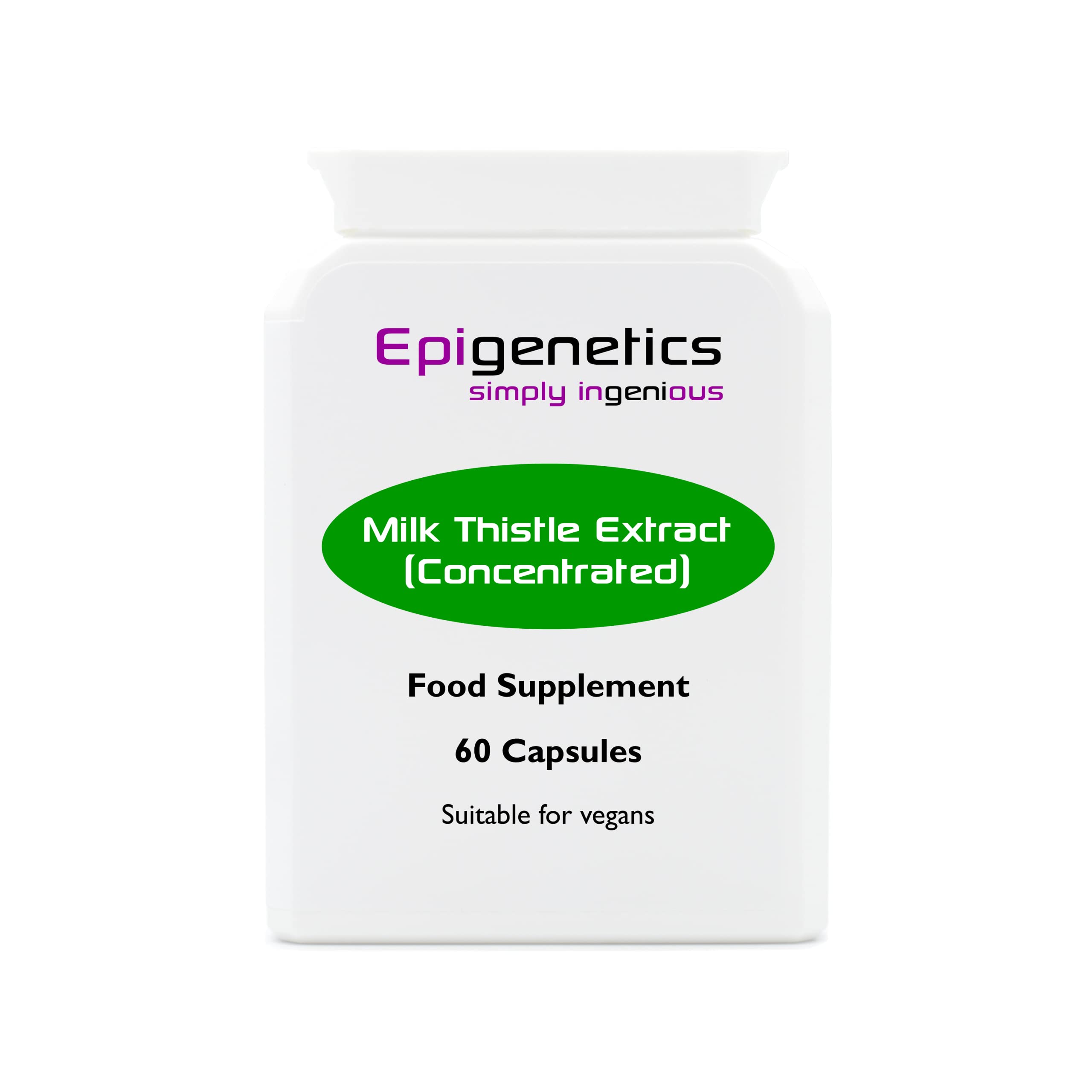 Milk Thistle Extract (Concentrated) | 372mg Silymarin Per Capsule 100% Content (High Strength) | 60 Vegan Capsules UK Made | 1 Capsule Daily (2 Month Supply)