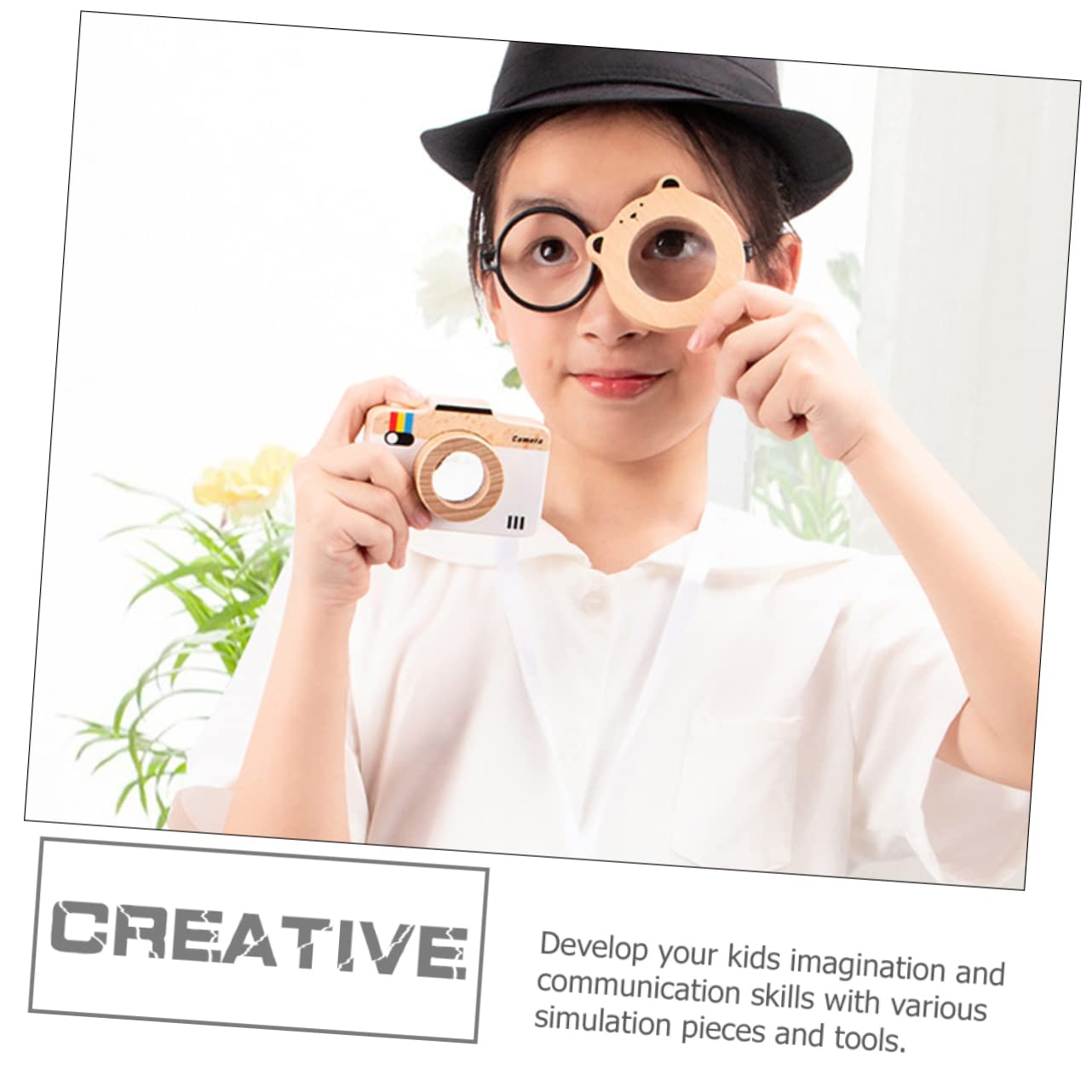 VICASKY 1 Juego Disfraz De Detective Los Niños Se Disfrazan para Jugar Sombrero De Detective para Niños Kit De Detectives para Niños Regalo De Los Niños Bebé Haya Ropa Interior
