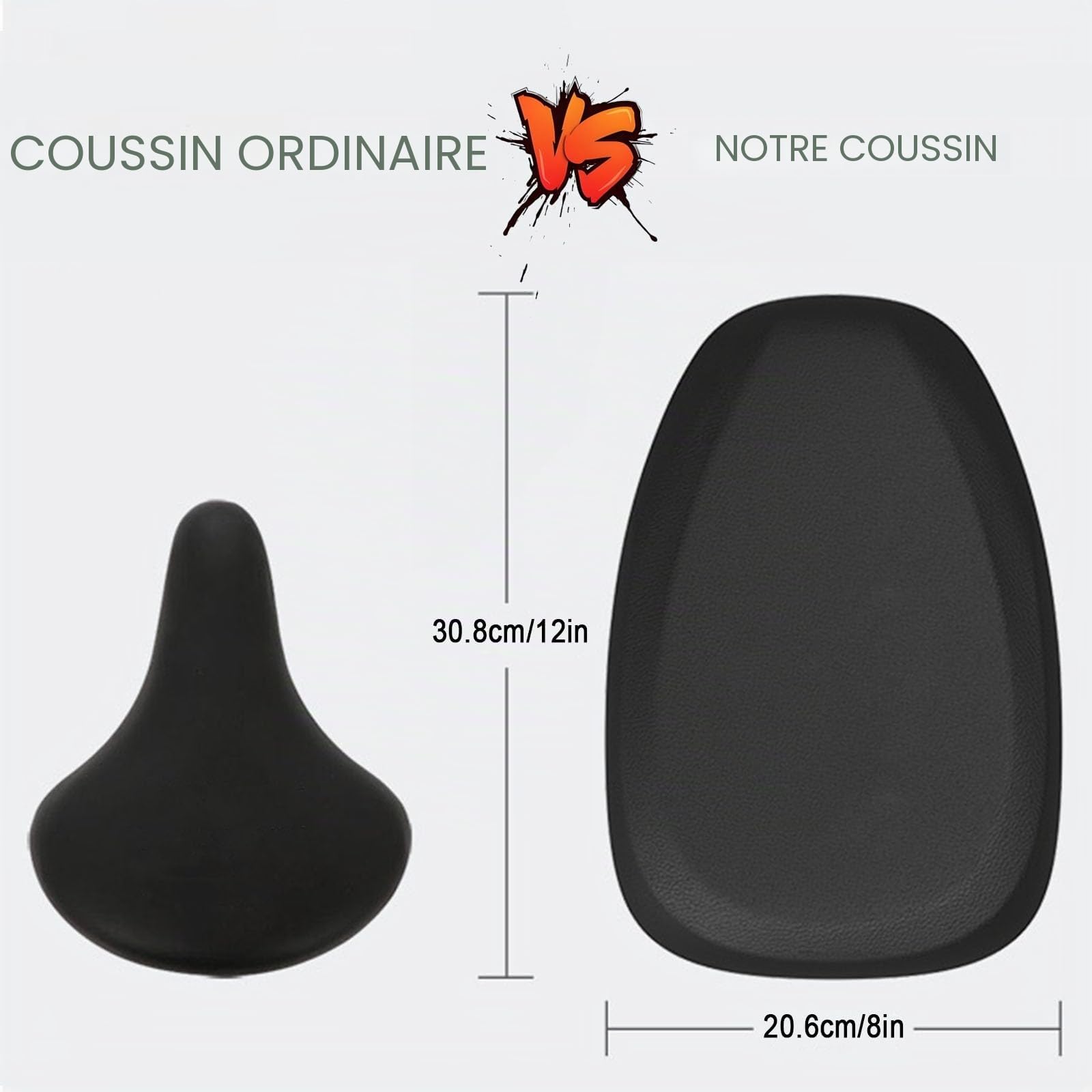 Selle de siège de Scooter électrique, pour Segway Ninebot F20 F25 F30 F40, siège de Selle de Scooter électrique Confortable Absorbant Les Chocs, siège de Selle Universel