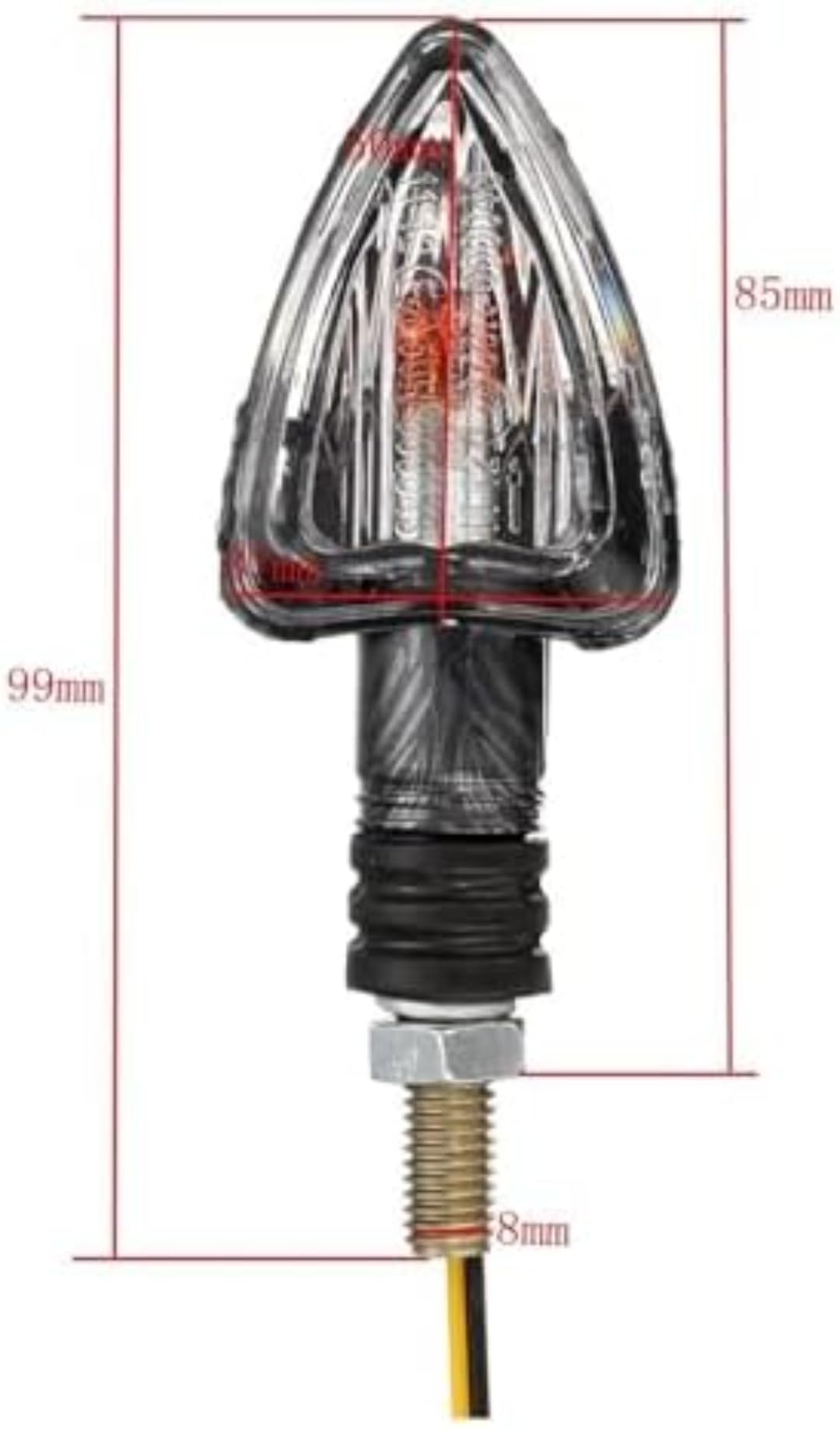 Generic Mini uniwersalne wskaźniki Kierunkowskaz 1 para motocyklowych kierunkowskazów żarówka bursztynowa