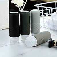 Vista 7 de Gemice Botellas de viaje para artículos de tocador, botellas de viaje portátiles de 3 onzas aprobadas por la Tsa, sin BPA, a prueba de fugas