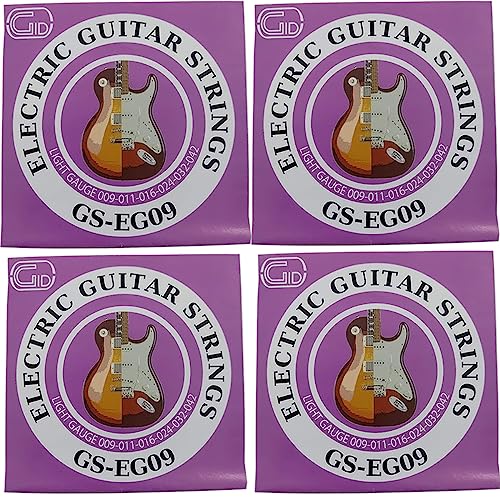 ジッド エレキギター弦 GID Electric Guitar Strings Serias GS-EG (GS-EG09 Extra Light 09-42, 4セット)