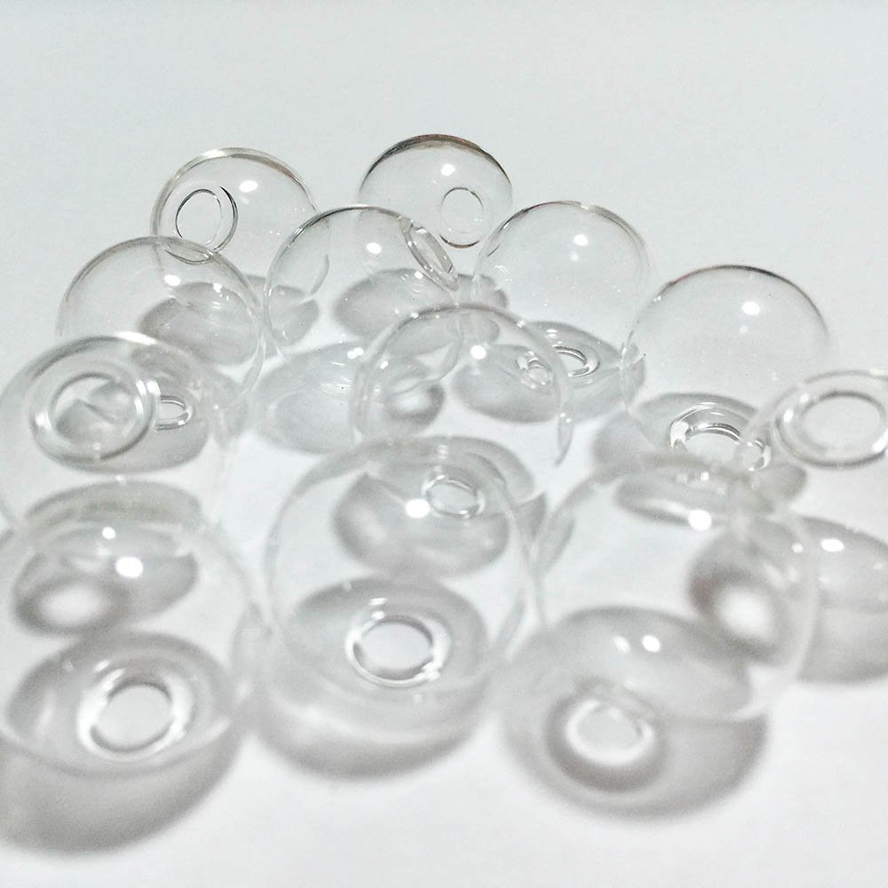 d?me en verre (1.6.mm rond de diametre, 1,2 .. pieces / set)