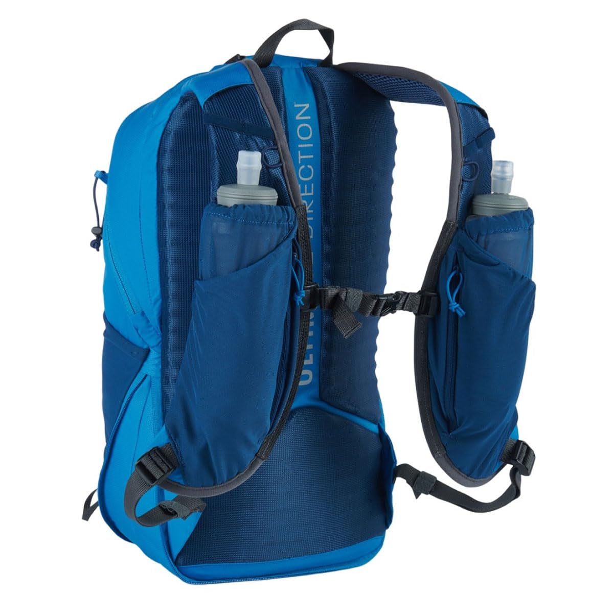 Ultimate Direction Blazek Hydration Ultra Marathon Running Backpack, Shoulder Strap Pockets, EVA Back Panel, Compressible Volume, 2023 Model (18L, UD Blue)