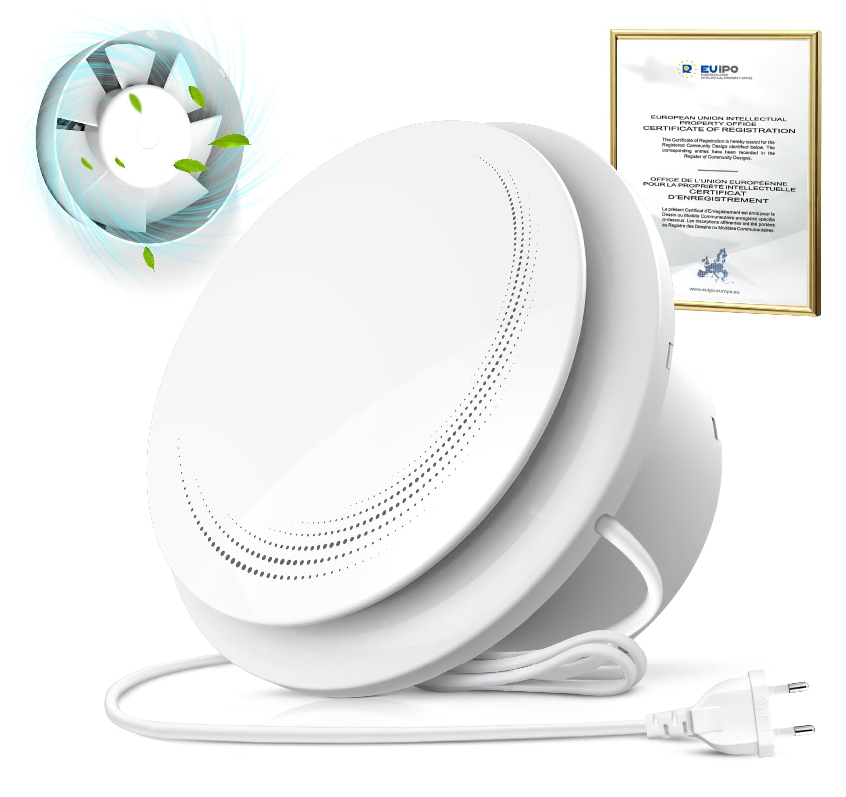 SLUELI 100mm Extractor de Aire, Potente Extractor Baño Silencioso, ≤34 dB, Bajo Ruido, Ventilador Baño Impermeable IPX4, Instalación Fácil en Ventanas Techos Paredes en Baños Cocinas Garajes