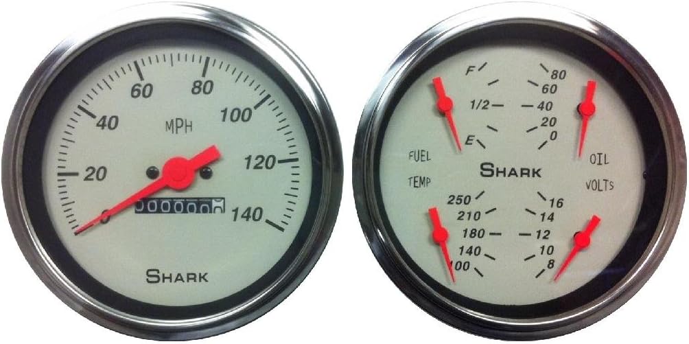Dolphin Gauges-5" Quad with Mechanical Speedo