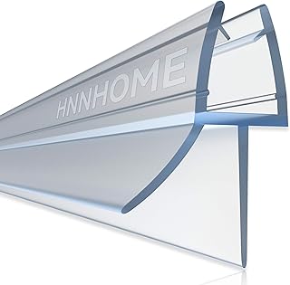 HNNHOME Clear Bath Shower Screen Door Seal Strip for 4-6mm Glass Up to 18mm Gap (Straight)