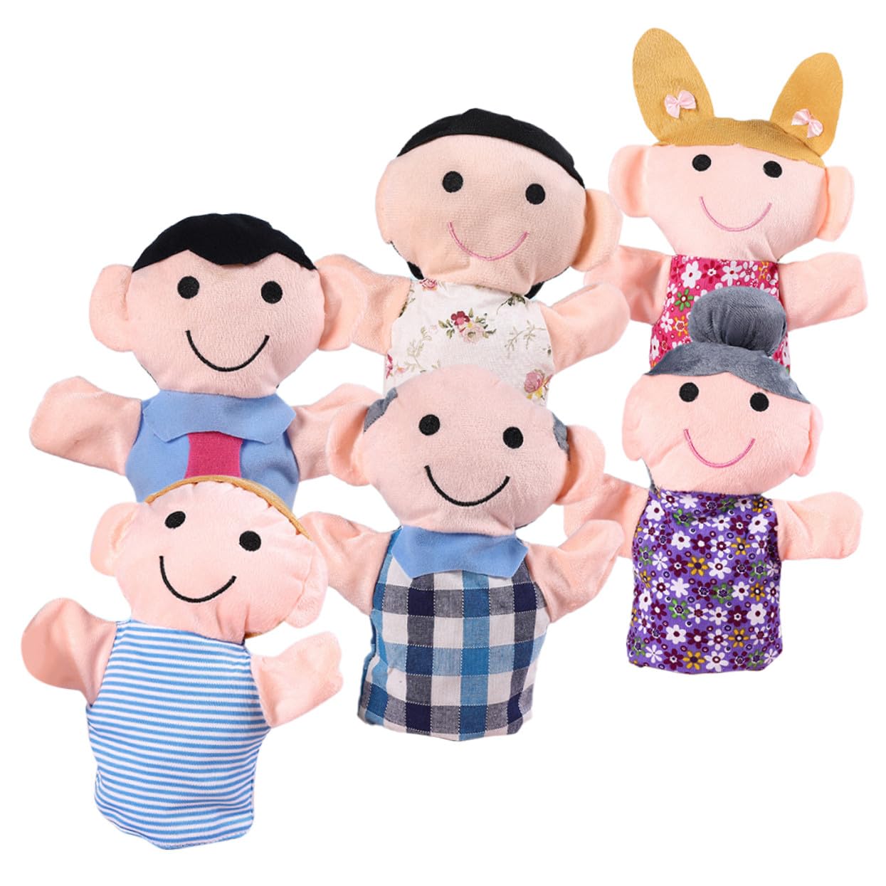 Marionetas de Mano de Felpa 6 Piezas, Títere Narrador para Niños