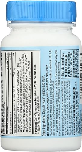 Miniatura 3 de Nutrition Now PB 8 Pro-Biotic Acidophilus For Life - sin gluten - 60 Cápsulas