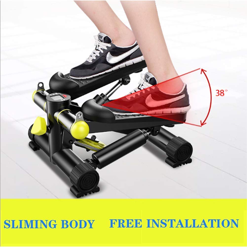 BUniq Stepper,Máquina de Ejercicio físico silenciosa hidráulica Arriba-Abajo para el hogar Cinta de Correr elíptica Cuerpo Adelgazante con Pedal magnético Uso en Interiores y Exteriores Rodamiento