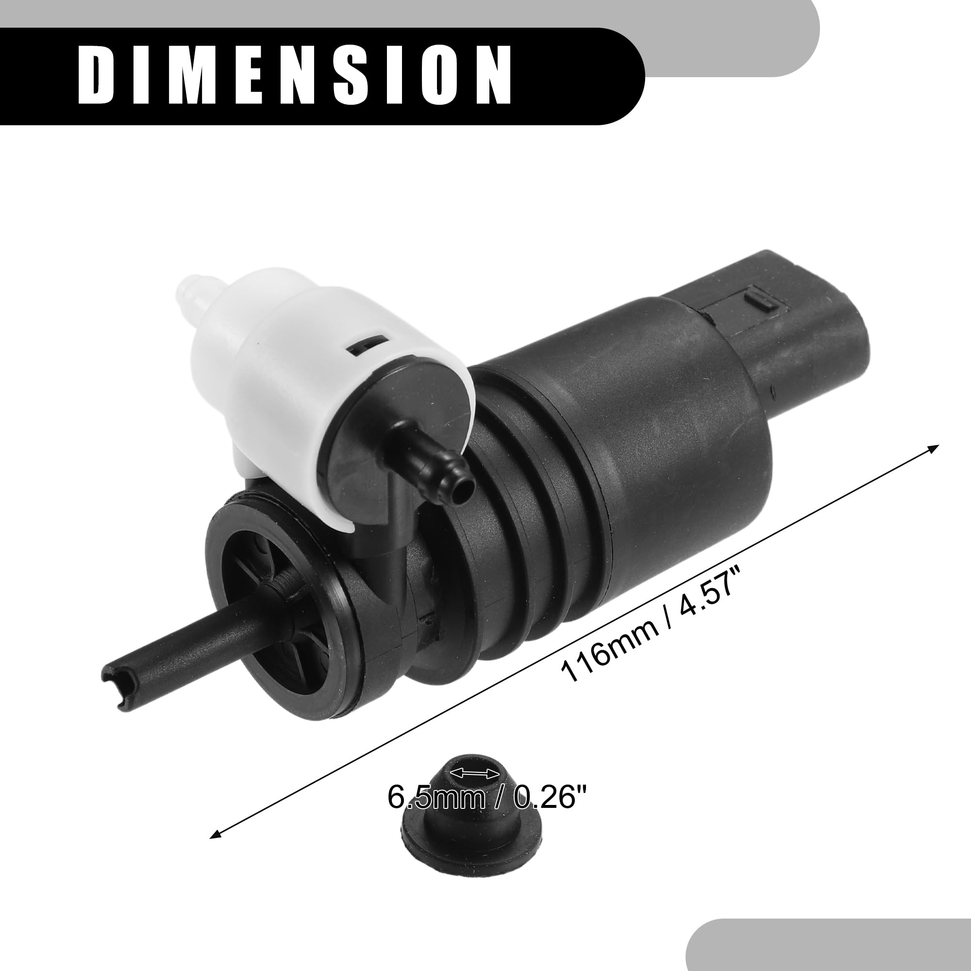 Amazon.com: Partuto Windshield Washer Pump No.1J6955651 - Car 