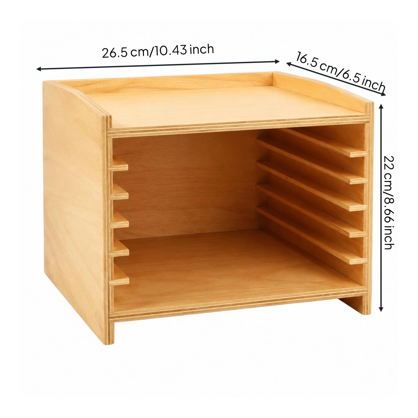predolo Mobile Educativo in Legno Scaffale con Fessure Aperto Libreria Montessoriana per Maestre, Cameretta