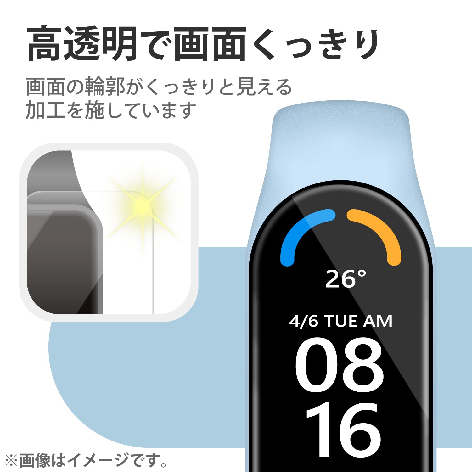 Amazon.co.jp: エレコム(ELECOM) Xiaomi Smart Band 7 保護フィルム 2