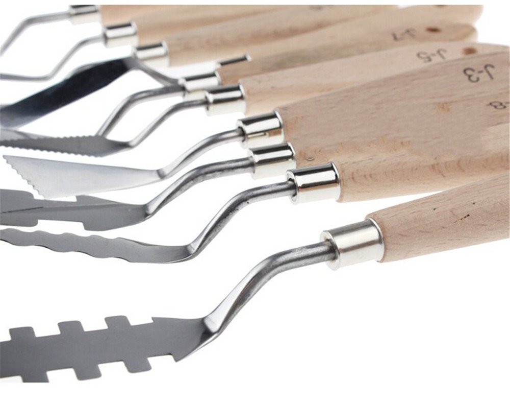 Togood 10pcs Stainless Steel Spatula Palette Knives for Artists, Art