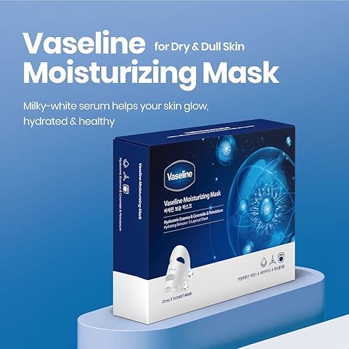 Miniatura 2 de Vaseline Mascarilla facial hidratante para el cuidado de la piel, retención de hidratación, refuerzo de la barrera cutánea (paquete de 3, 30