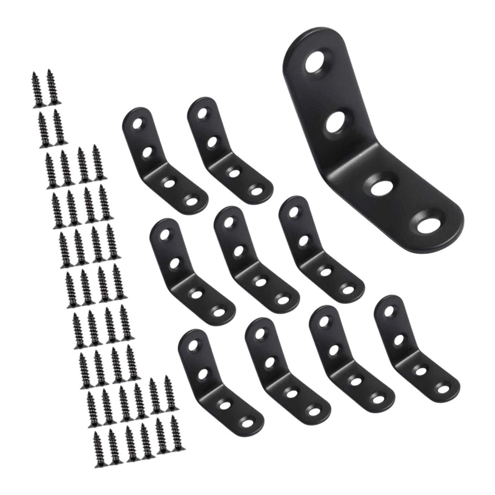 Stainless Steel L Type Corner Bracket for Shelves Tables Chairs and Furniture Rustproof Construction Industrial Strength Stainless Steel L Bracket Corner Joint Secret Mounting Furniture Reinforcement