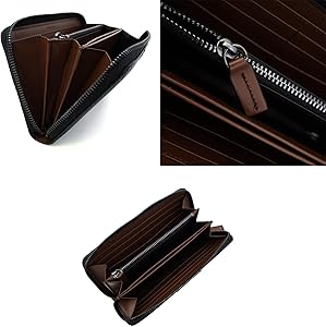 セラピアン STEPAN製 ラウンドファスナー ウォレット 長財布 STEPANジップ ウォレット メンズ ブラック