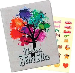 Álbum de Fotos 10x15 Nossa Grande Família 500 Fotografias + ADESIVO