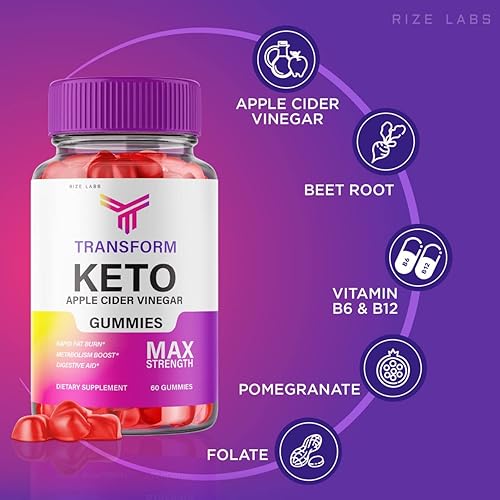 Miniatura 4 de Gomitas Transform Keto ACV Transforman Gomitas avanzadas de vinagre de sidra de manzana 60 gomitas