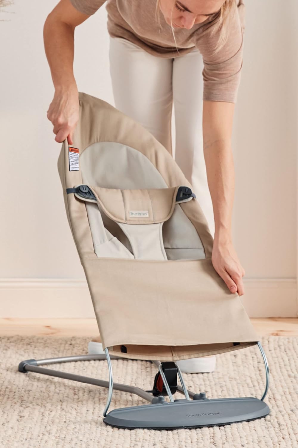 Amazon.com : BabyBjörn Bouncer Balance Soft, Khaki/Beige, Woven