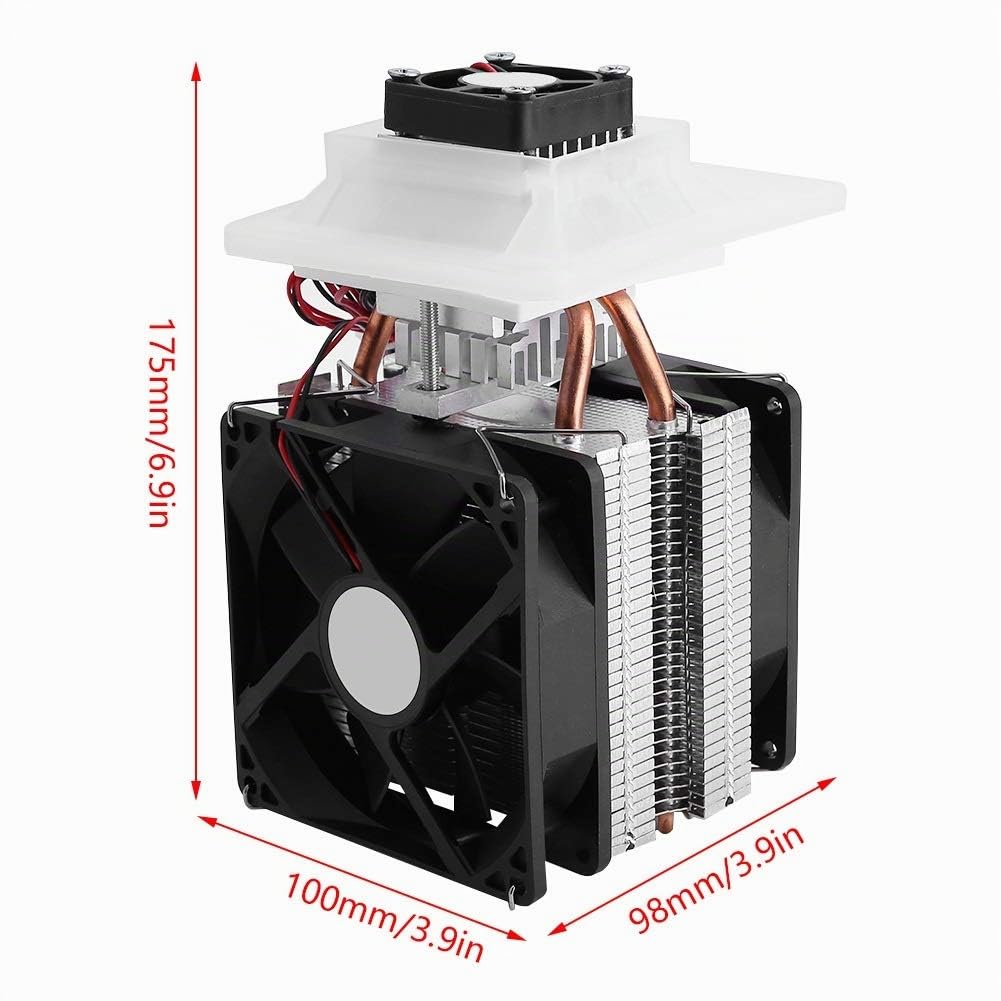 12V Disipador Peltier, Sistema Semiconductor Refrigeración Kit- termoeléctrico Peltier Cooler - Aire de Refrigeración del Disipador de Calor Deshumidificación Sistema Kit