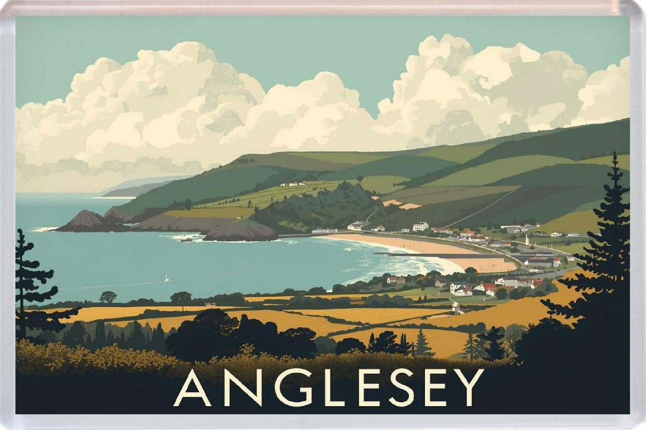 Anglesey - Wales - Jumbo Artistic Fridge Magnet 96 x 67mm BBSFHM3441