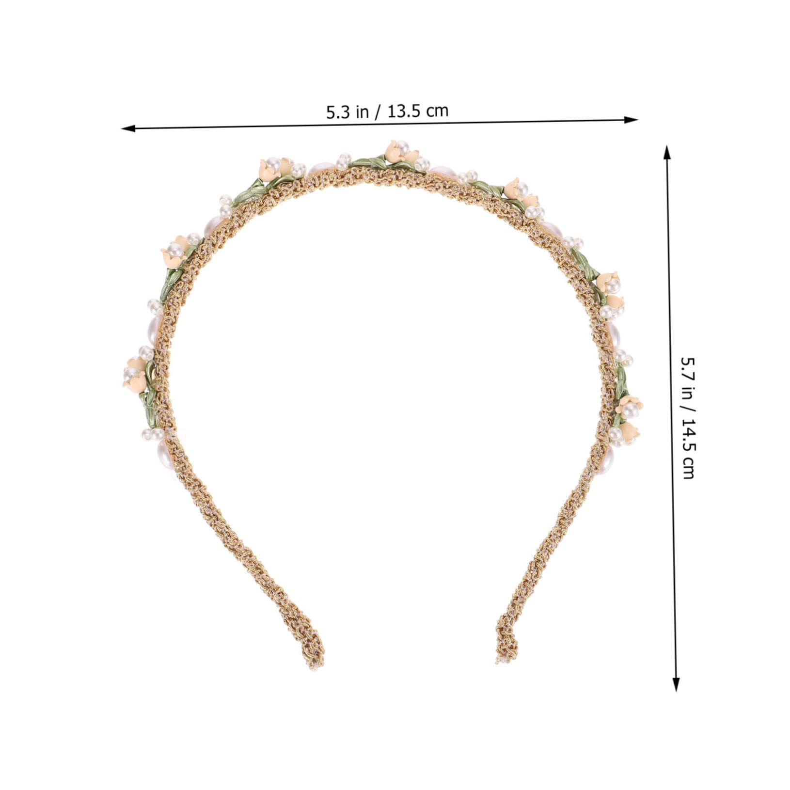 Didiseaon 5pezzi Cerchietto Elegante Fiore Per Sposa e Cerimonie Accessorio Per Con Ghirlanda Di Fiori Per Matrimonio e Feste Per Donne e Ragazze