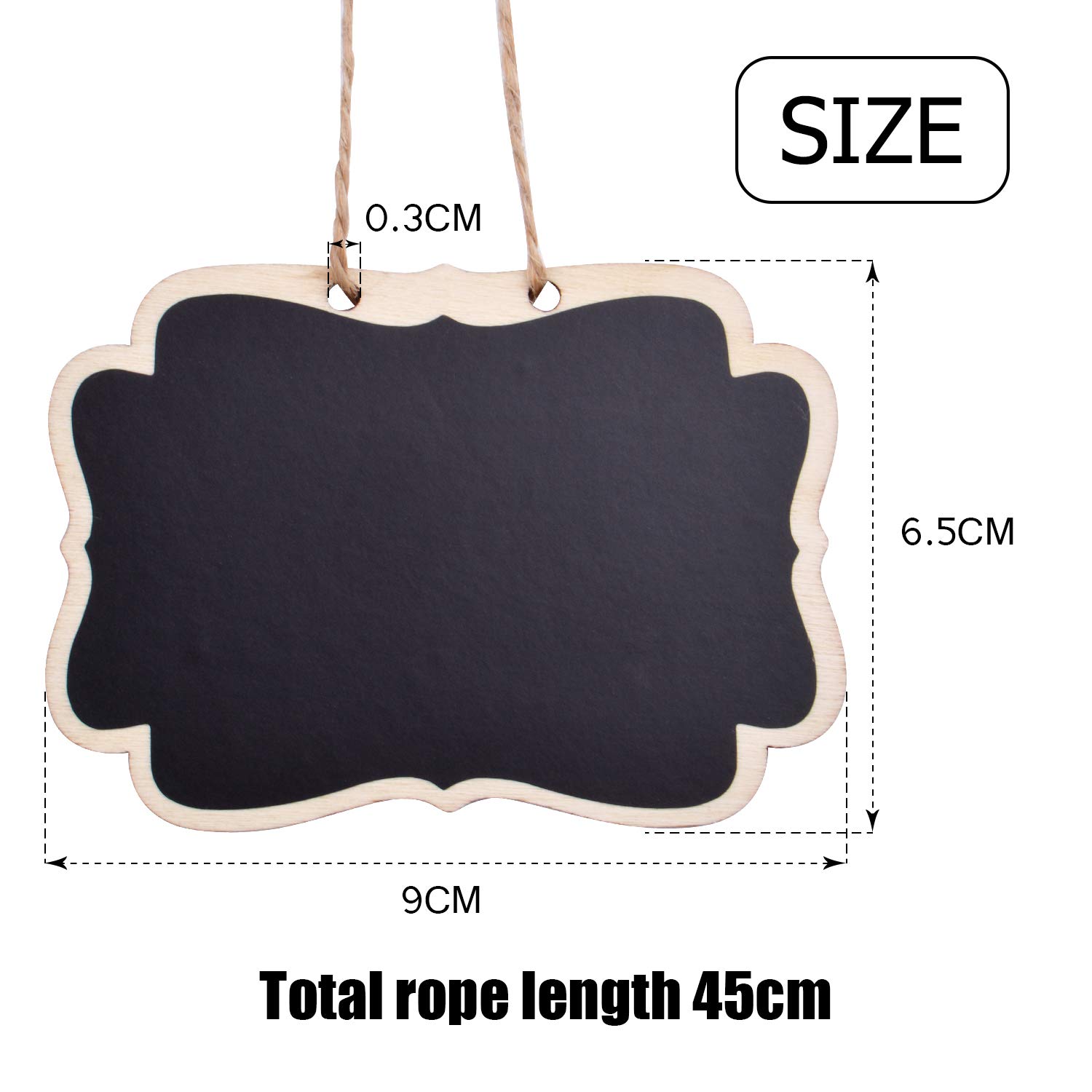 Lot De 12 Mini Tableaux Noirs Effaçables 10x15 Cm - Pour Messages, Menus Ou Décoration - En Plastique Résistant