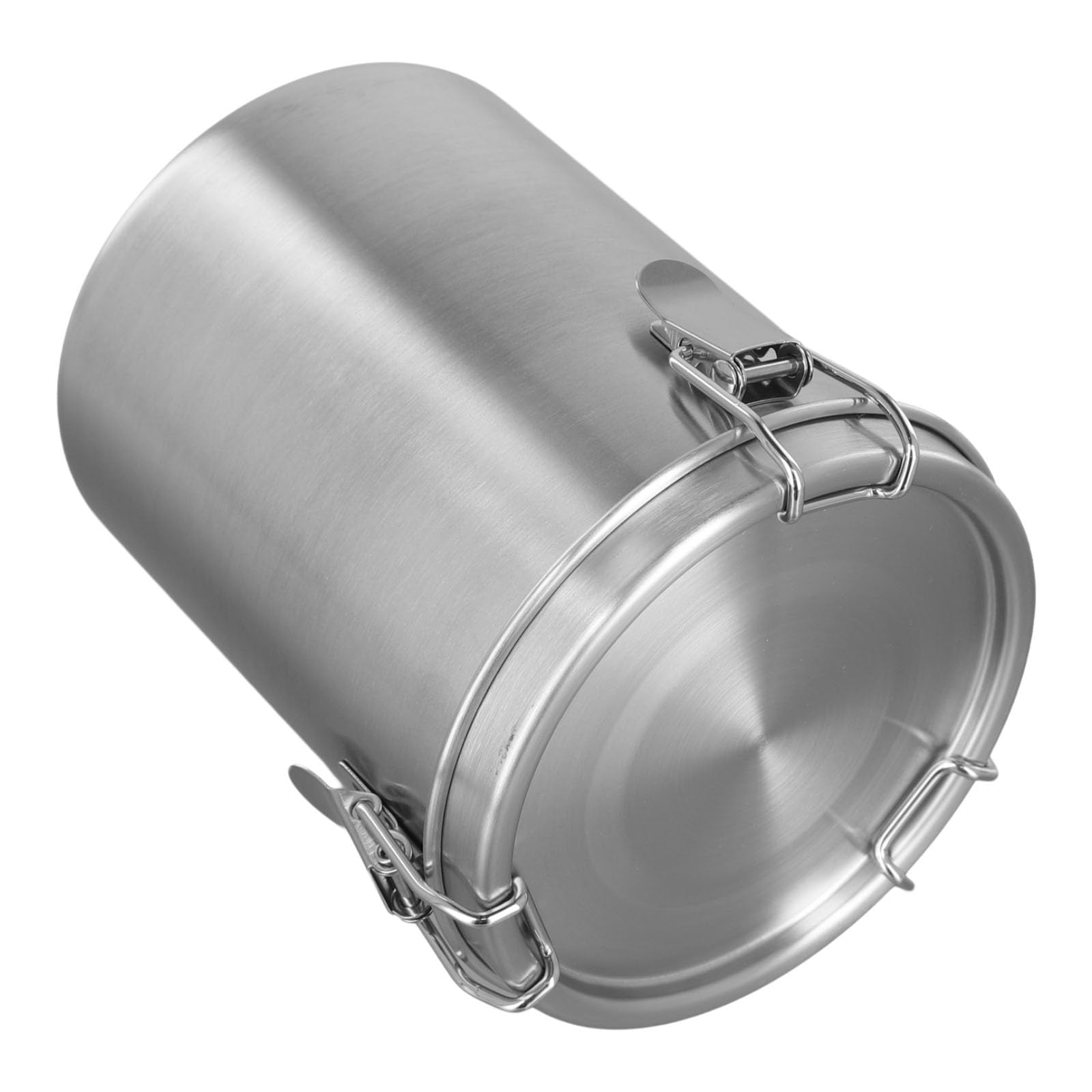 Frischhaltedose aus Edelstahl, luftdicht, mit 3 Ventildichtungen, versiegelter Behälter für Kaffeebohnen, Tee, Zucker, Mehl, Organizer, Tank, Silber (520/1000/1600/2500 ml)