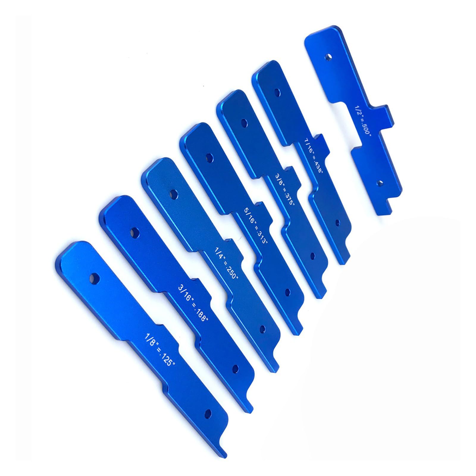 Tsophreniq Router Table Setup Block, 7Pcs Aluminum Precisions Height Gauge For Router Table Cutter Accessories Precisions