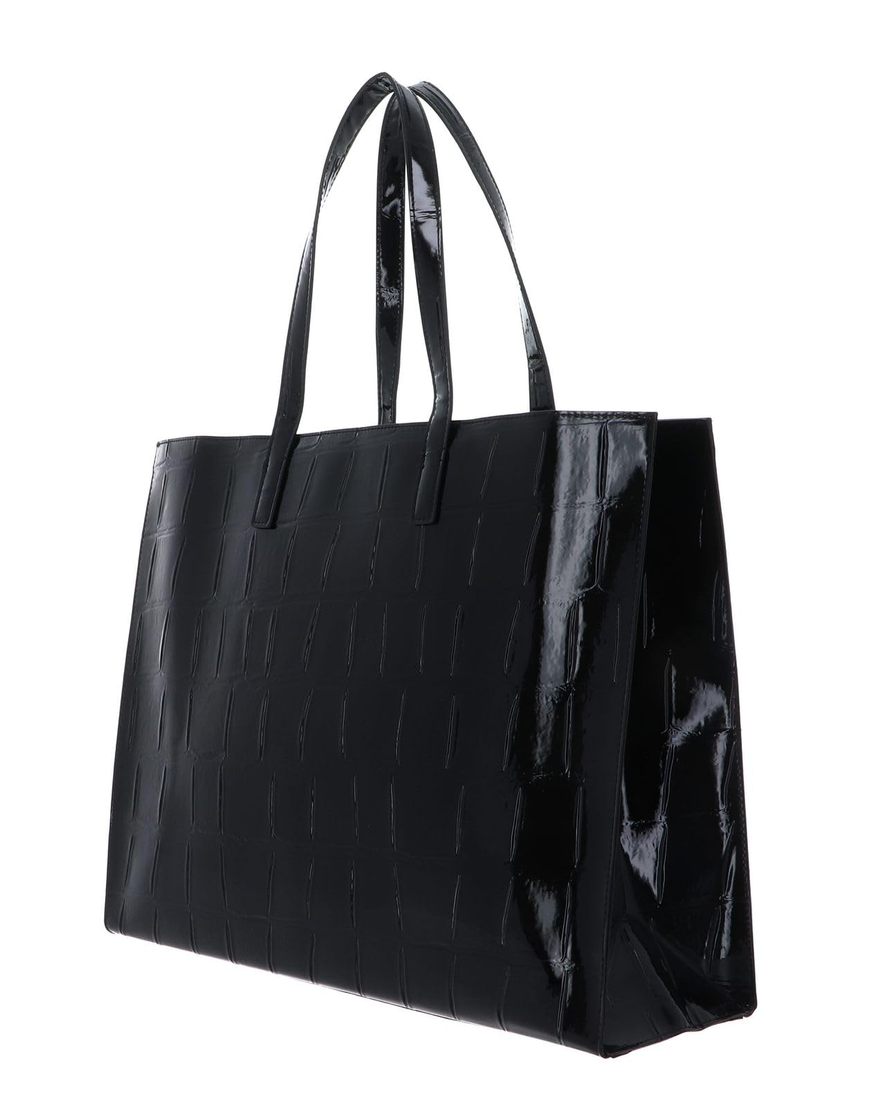 Ted Baker bolso shopper bolso de hombro Vivvien Croc Effect Icon Bag Black negro