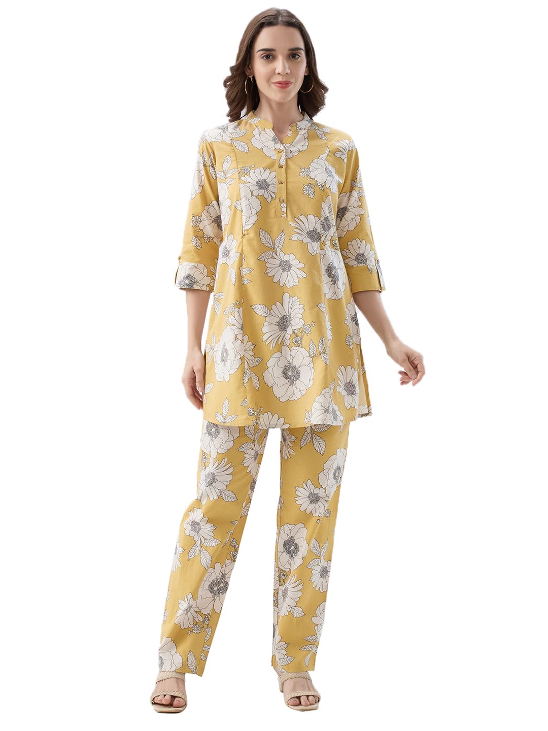 Maternity Nursing and Feeding Kurta Set | Nursing Zippers | Pre and Post Pregnancy | Raw Silk | Kurta Pant Set | Coord Set- 4181