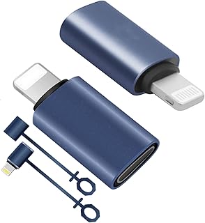 USB C to Light-ning Adapter, [2 Pack] Type C Female to Light-ning Male Adapter,Support 27W PD,Compatible with Phone 12/11/8 X XR/XS/SE/7Plus Max pad Air Type C harging Support Data Transmission