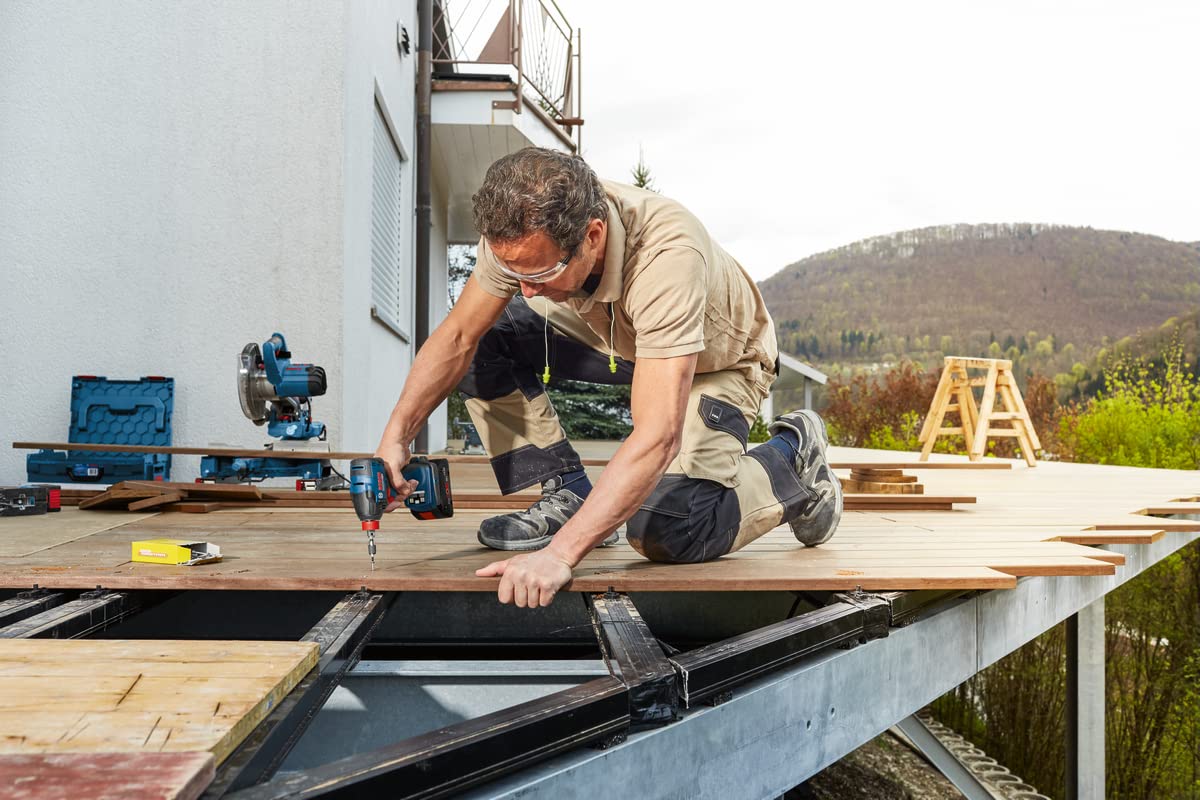 Bosch Professional 18V System combi-kit : Boulonneuse GDX 18V-210 C + perceuse-visseuse GSR 18V-60 C (avec 2 batteries ProCORE18V 4.0Ah, chargeur rapide GAL 18V-40, L-BOXX)