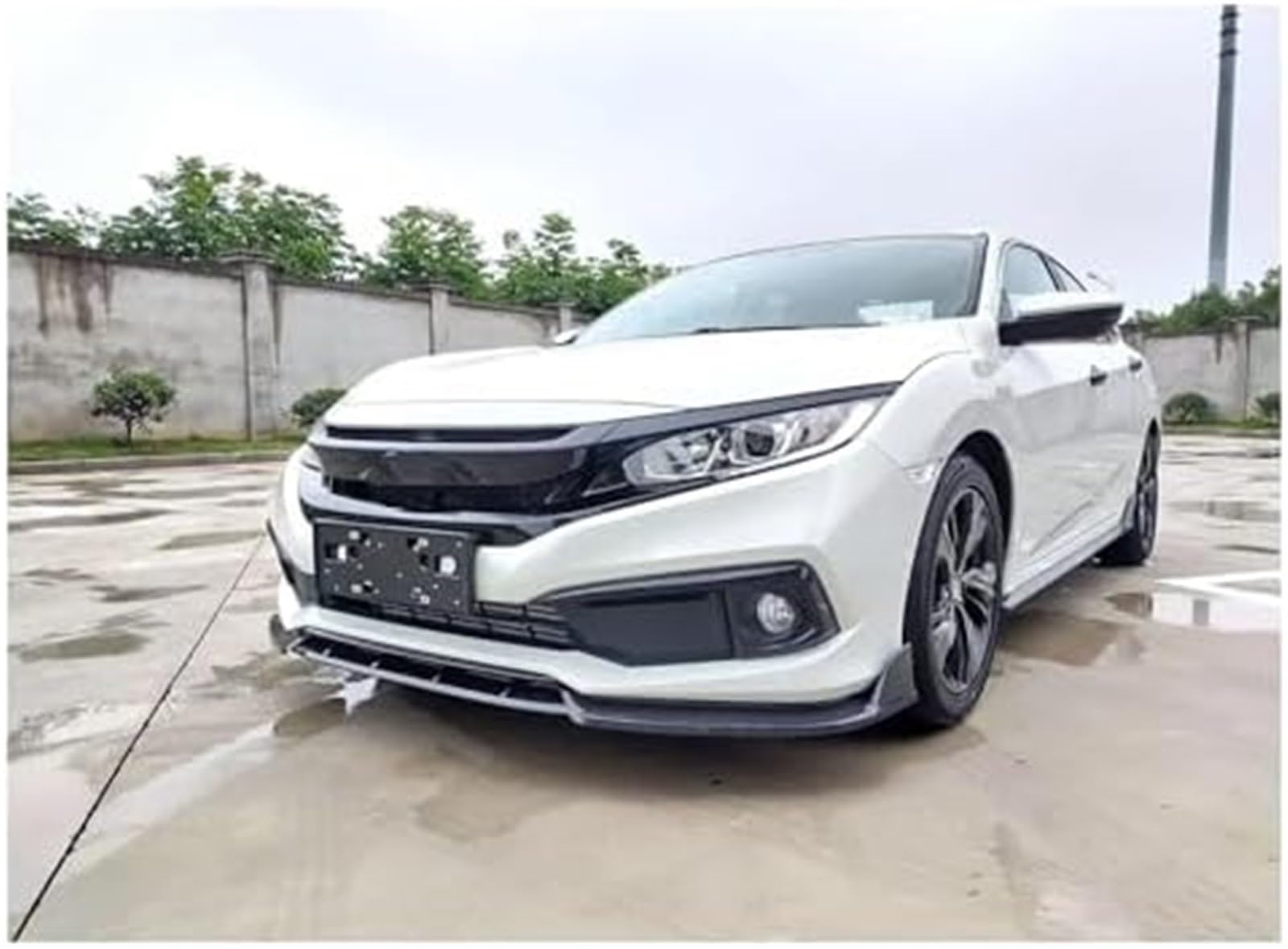 Splitter, dla dla Civic, dla Sedan 2019 20 2021 Przedni zderzak