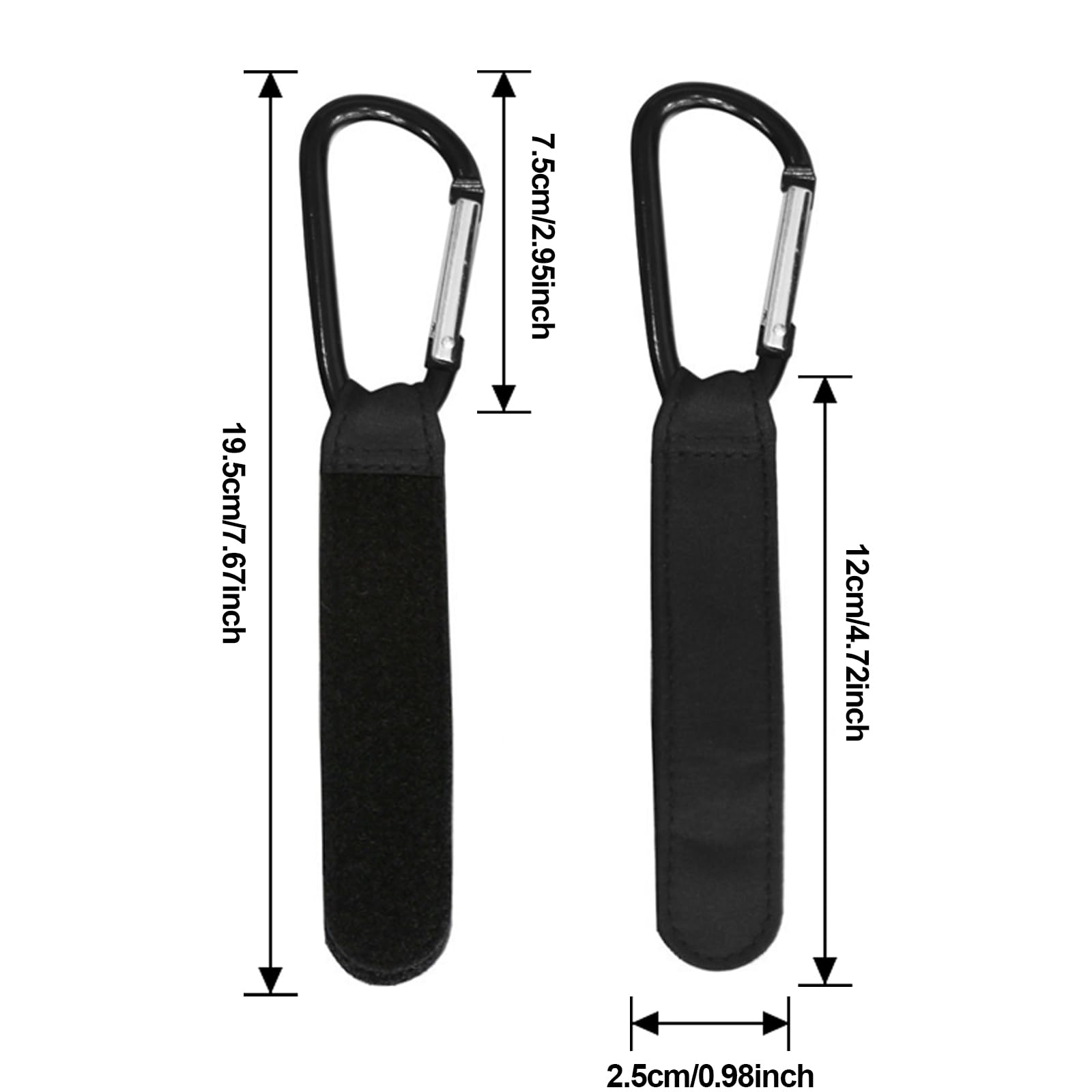 Mousqueton Poussette Crochet/poignée Pour Poussette OXO Tot - Vert (Ensemble De 2) | Outlet PC Porte Gobelet Cybex